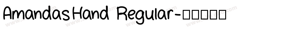 AmandasHand Regular字体转换